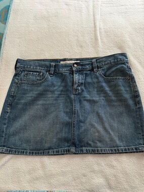 Old Navy Dark Blue Denim Mini Skirt